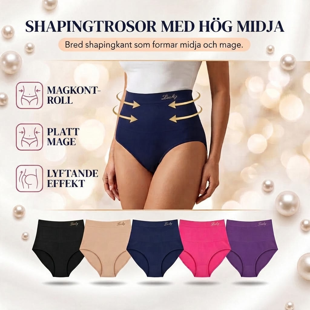 Vialora Shapingtrosor – Hög midja med magkontroll